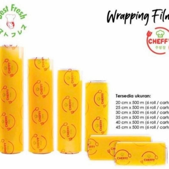 Cheffy Plastic Wrapping Roll,Plastik Kemasan Makanan