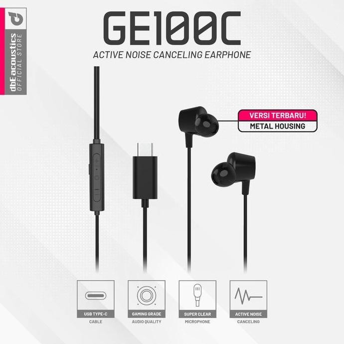 Dbe Ge100C Type C Anc Gaming Earphone With Microphone