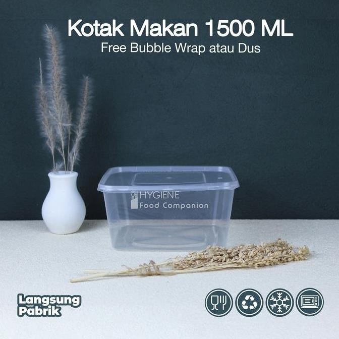 Thinwall Square 1500 Ml / Thinwall Persegi 1500 Ml / Kotak Thinwall