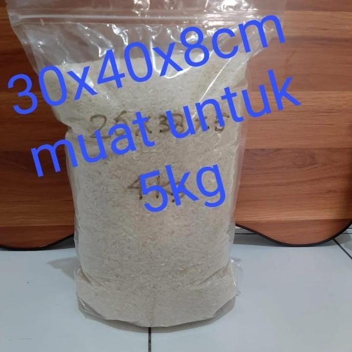 Standing Pouch Plastik Ziplock 30X40 Plastik Klip Berdiri Transparan