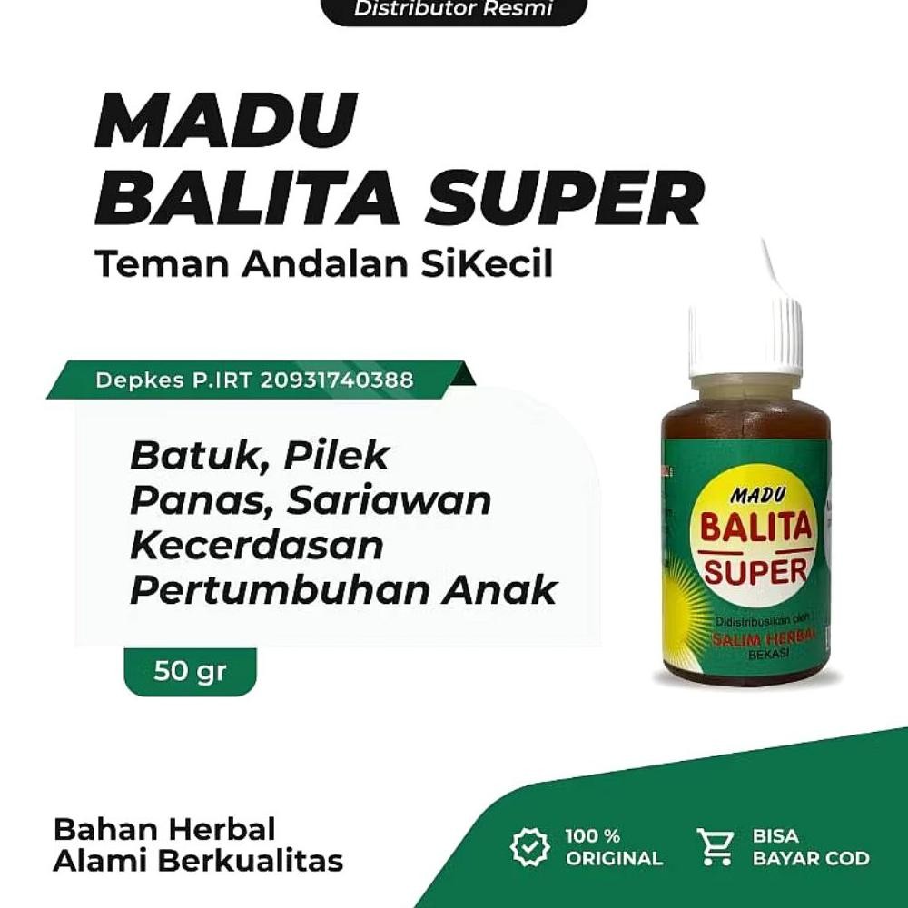 

Madu Balita Super Obat Batuk Flu Sariawan