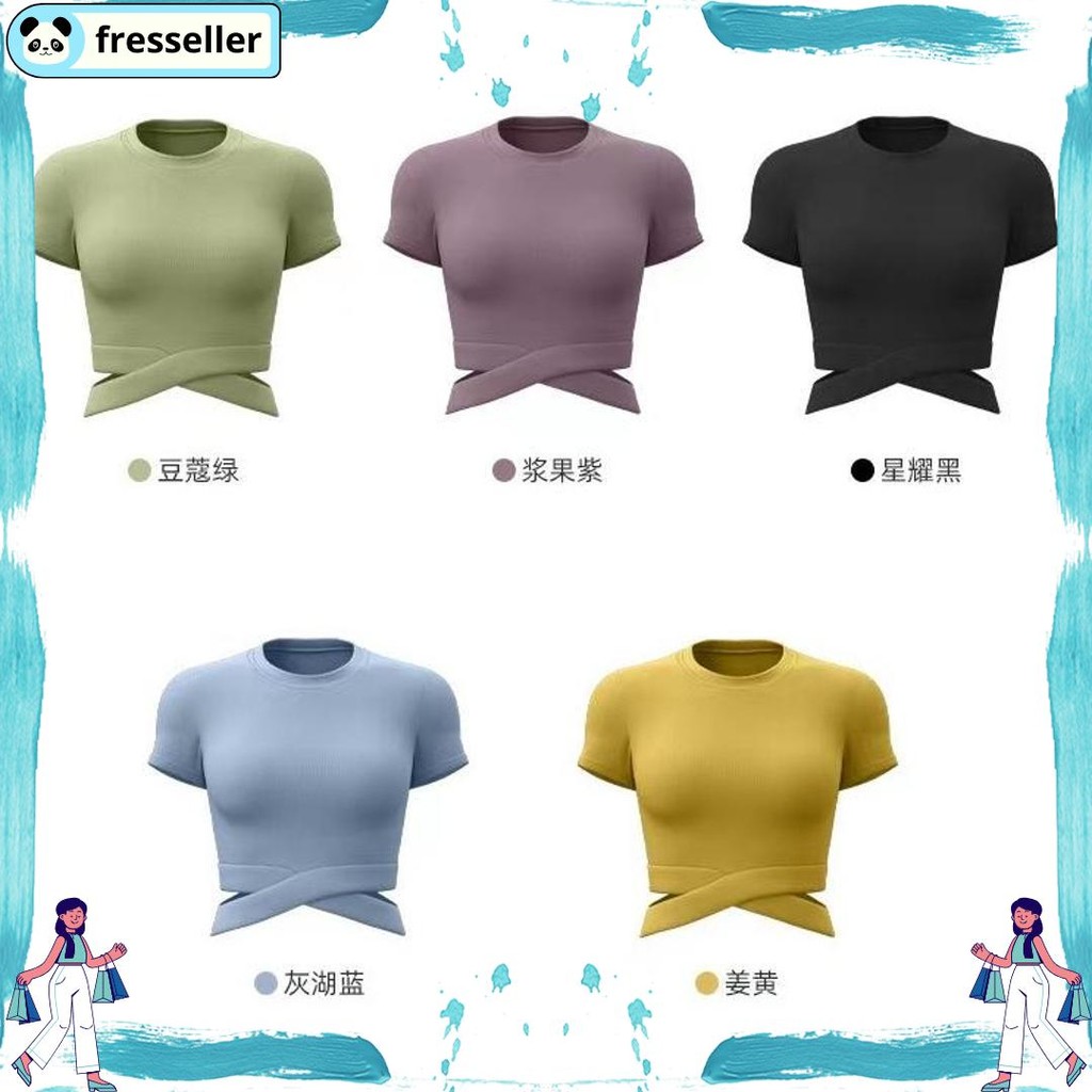 Super HOHO_HWANG (S-20) Baju Sport Fashion Olahraga | Crop Top tanpa busa