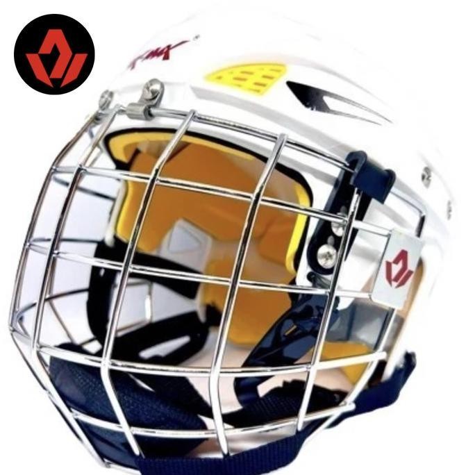 Ice Inline Hockey Helmet with Cage | Helm Hoki Es / Inline Lacrosse