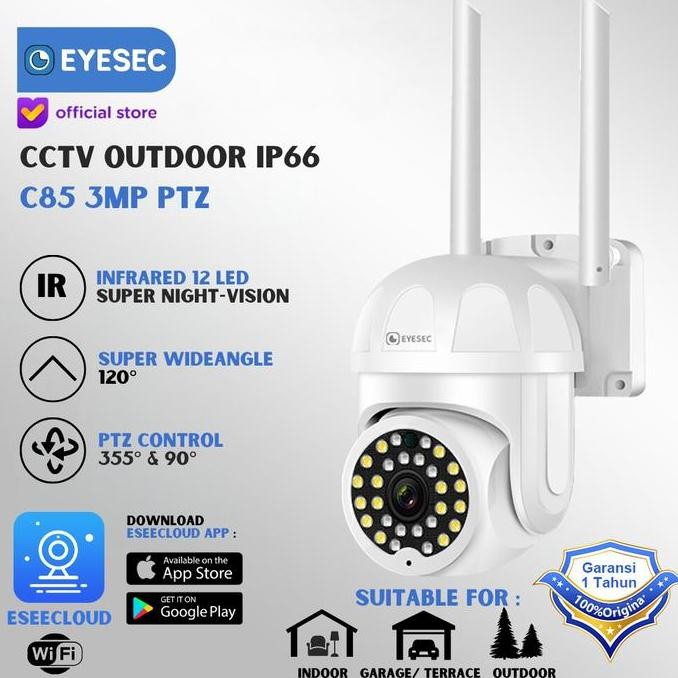 PROMO - EYESEC CCTV Outdoor 1080P Ip66 STC IP Camera CCTV Wifi APP EseeCloud