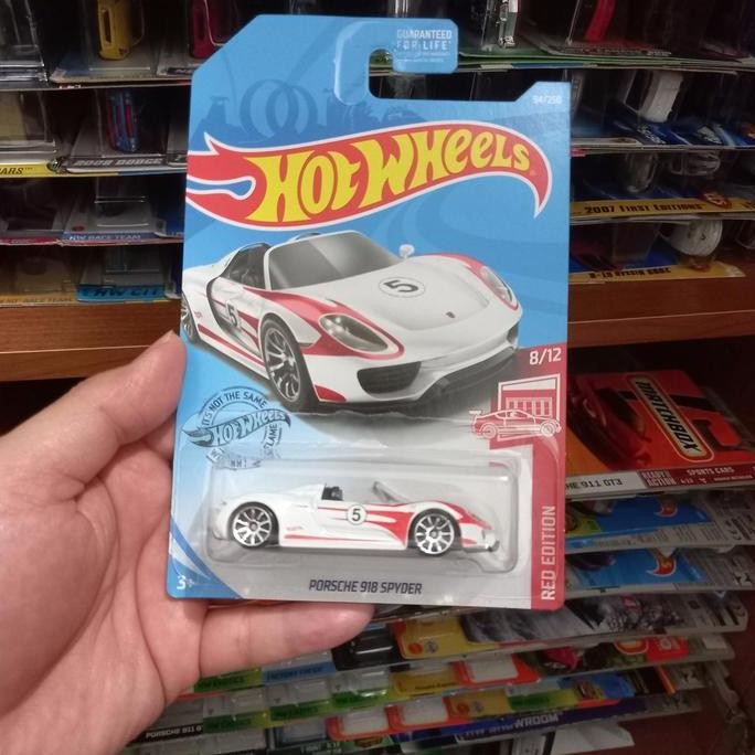 Hot Wheels Porsche 918 Spider Us Card Red Edition