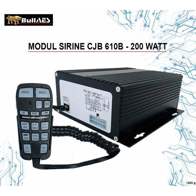 NEW - Modul Sirine CJB 610B Emergency Horn 200 Watt I Modul Only