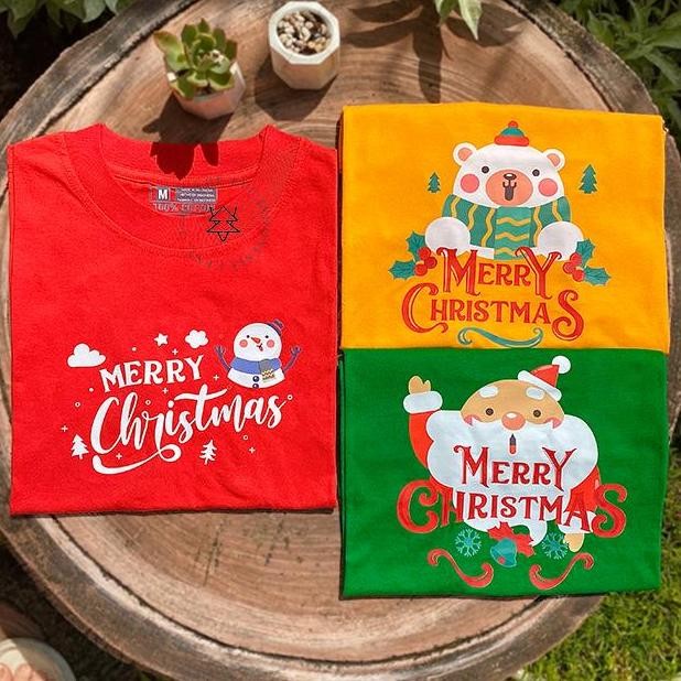TERMURAH - KAOS KELUARGA TSHIRT NATAL I Atasan Couple Natal Christmas untuk Keluarga dan Anak Baju D