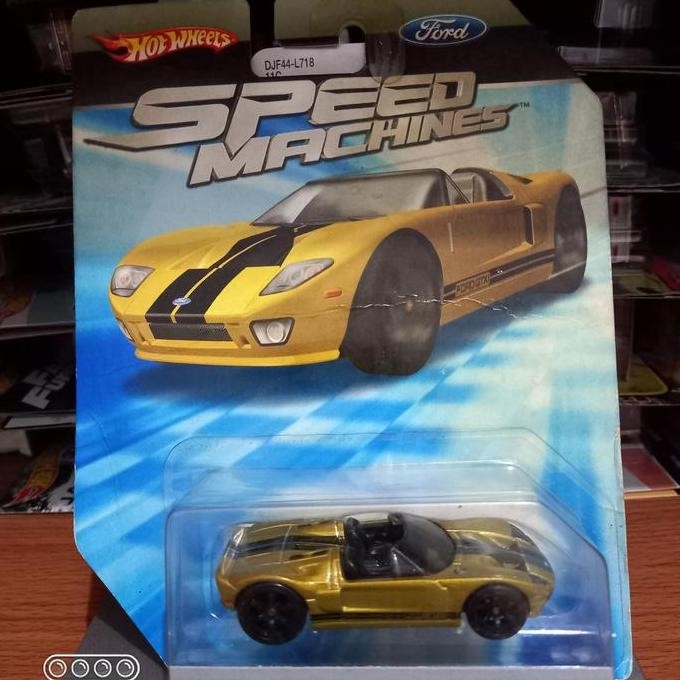 Hotwheels Speed Machines Ford GTX1 Gold Emas