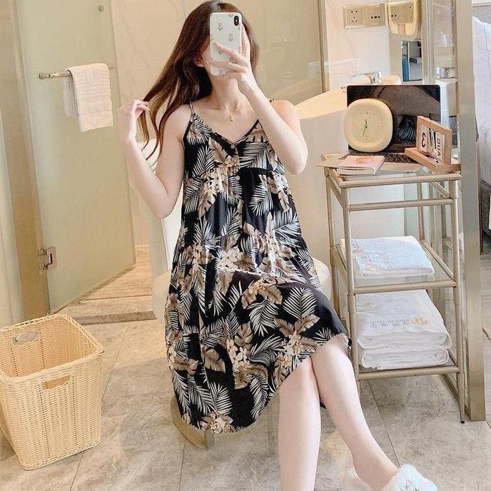 KINIE DASTER WANITA MODEL EMY BAHAN RAYON VISCOSE TALI SATU HALUS DAN ADEM - DRESS KIMONO BUSUI PANJ