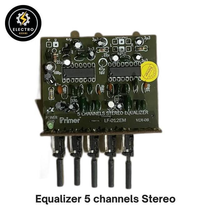 Kualitas terbaik] Equalizer Stereo 5 channels PRIMER | ekualizer kit equaliser 5 cenel ekualiser 5 c