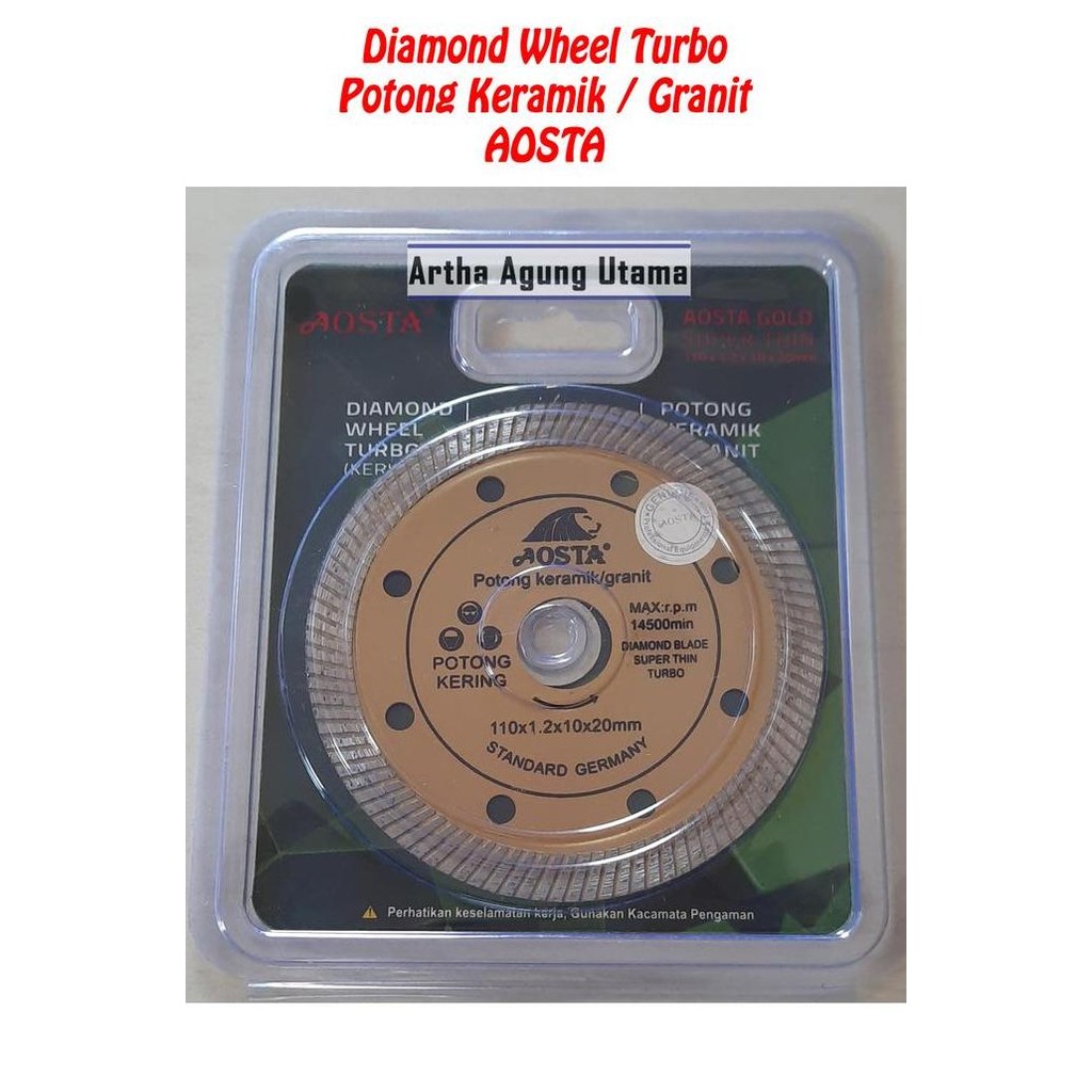 Produk Terbaik] Mata Potong Keramik / Granit / Diamond Wheel Turbo Aosta