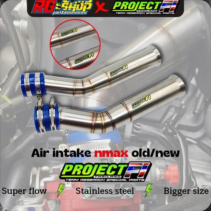 Pipa Air Intake Velocity Udara Stainless Nmax Old New Project Fi Ktech Murah