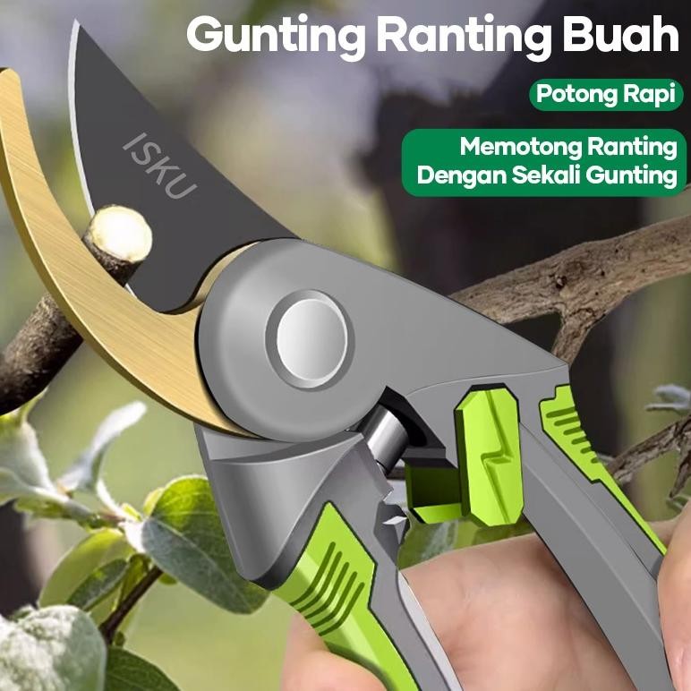 Promo Cod Isku Gunting Rumput Taman Gunting Tanaman Gunting Pangkas Daun Rumput Dahan Ranting ...