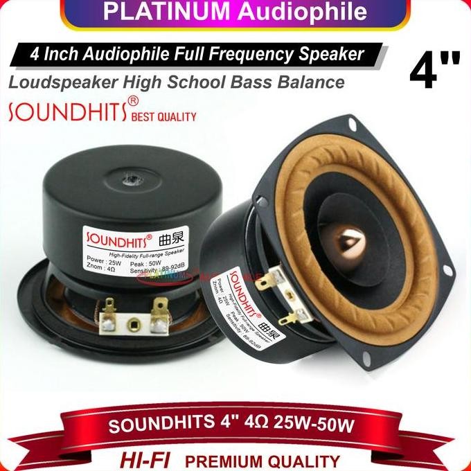 Speaker Full range 4 Inch Premium Speaker Fullrange Import