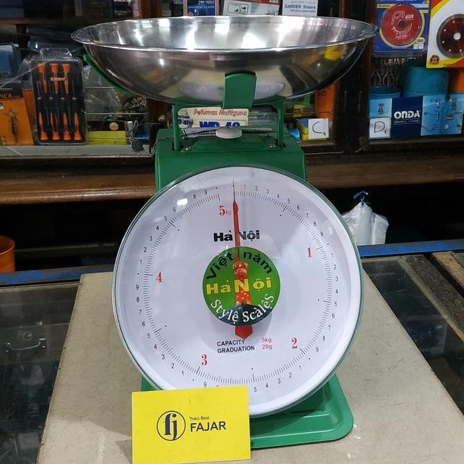 Terbaik Timbangan Duduk Vietnam 5 Kg / Timbangan Jarum Model Piring 5 Kg 100% Ori