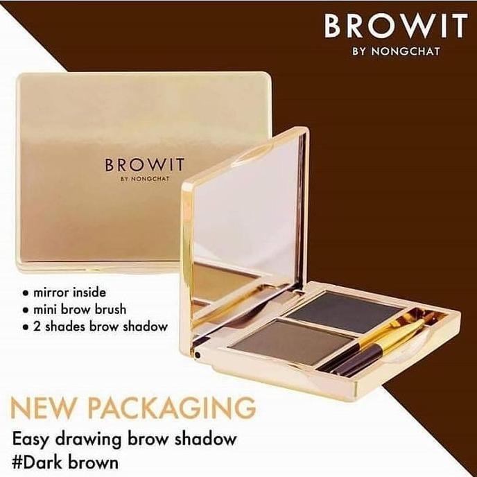 PROMO - [TERMURAH] Browit By Nongchat Professional Easy Drawing Brow Shadow Powder | Waterproof/Taha