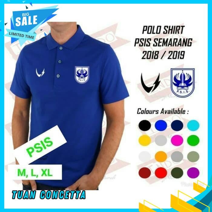 KAOS POLO SHIRT BAJU KERAH DISTRO PSIS SEMARANG HOME MURAH OBRAL POLOS CUSTOM INDONESIA JERSEY BOLA 