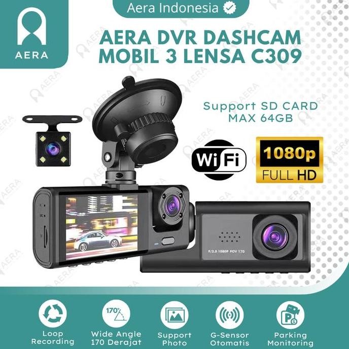 TERLARIS - Dvr Dashcam Mobil C309 - Kamera DVR Mobil