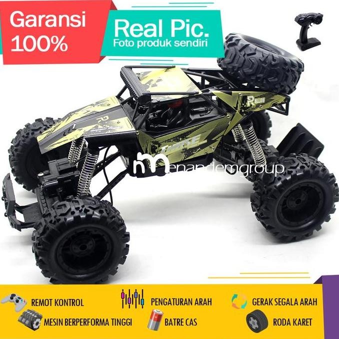 PROMO - Mainan Mobil Remot Kontrol Rc Offroad Climbing 4WD 4X4 Chaser Besi Metal