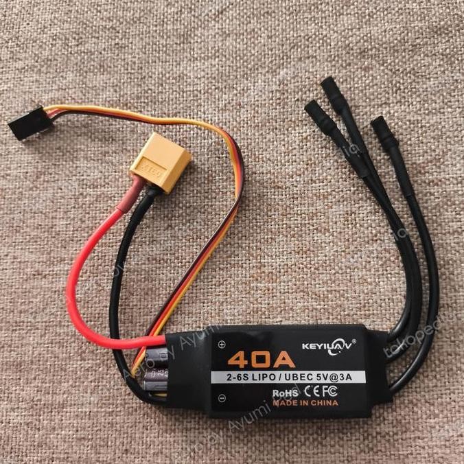 TERBARU - ESC bidirectional 40A 2-6S LIPO/UBEC 5V@3A
