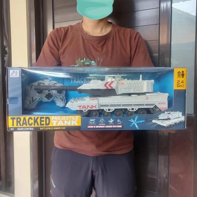 TERMURAH - Rc Tank Remote Control Bisa Nembak Pluru Gel - Mainan Mobil Militer Remot Kontrol Baterai