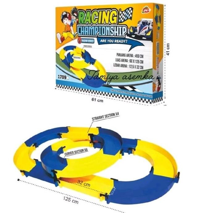 NEW - Track Tamiya 1 Jalur Berputar Arena Balap Mobil Tamiya 4wd