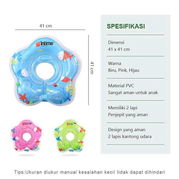 Intime Neck Ring / Intime Pelampung Leher Renang Anak Bayi / Intime Neck Ring NS