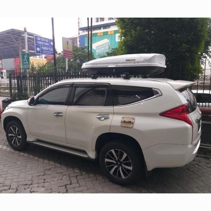 N Paket Roof Box Hiro Dan Cross Bar Pajero Sport