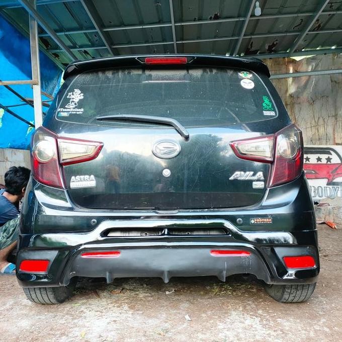 Bodykit belakang dan samping Ayla Agya Bomer