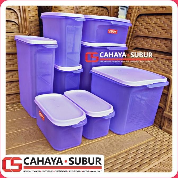 Toples Makanan Sealware Set Smart Storage 8pcs Like TUPPERWARE GBU TEB