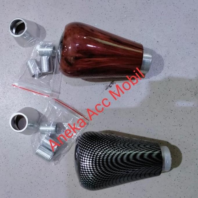 gear shift knob manual Carbon & Wood universal mobil Agya