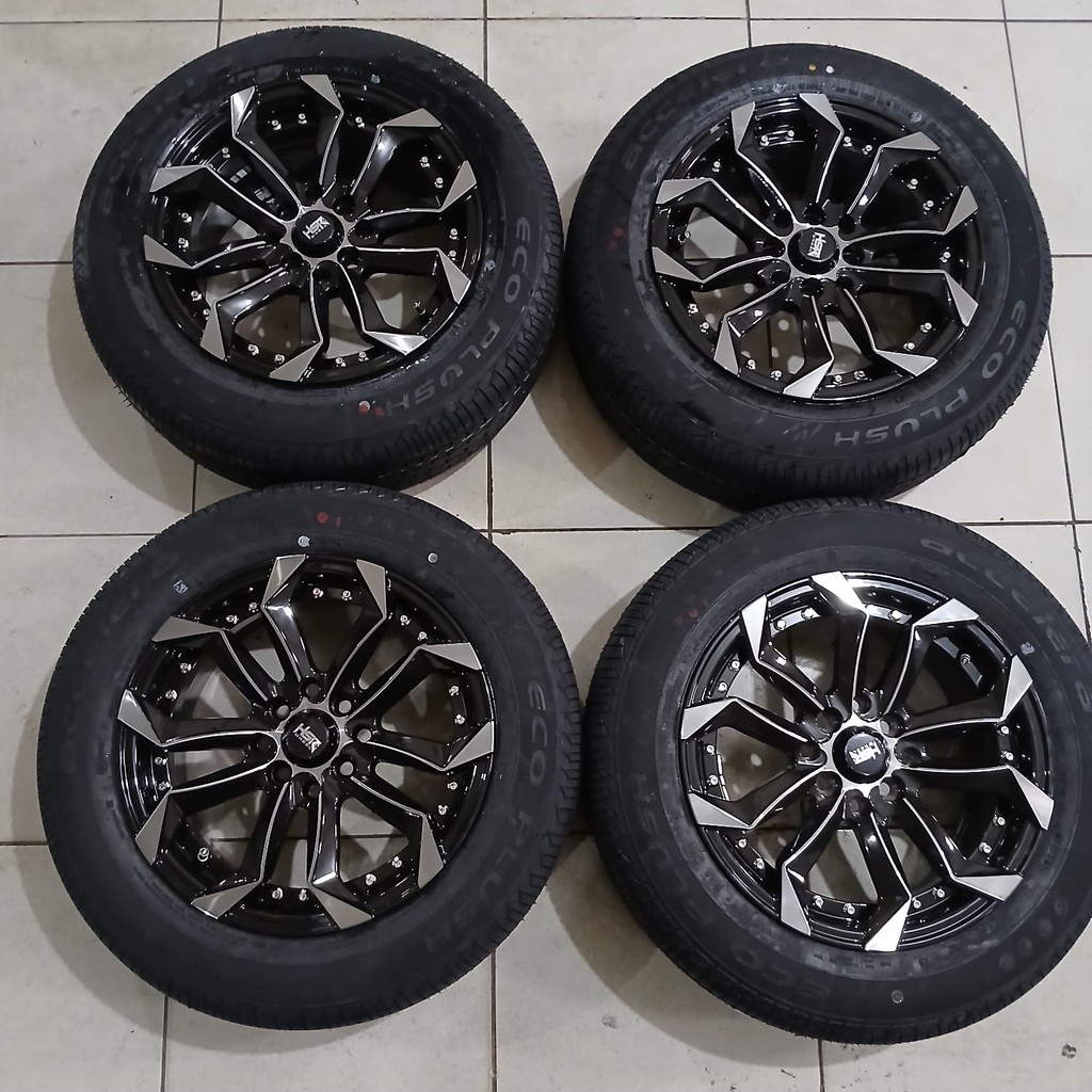 Paket Velg Plus Ban Ring 15 HSR LABANG R15 Buat Avanza,Xenia,Mobilio,Freed,Brio,Calya,Sigra,Livina