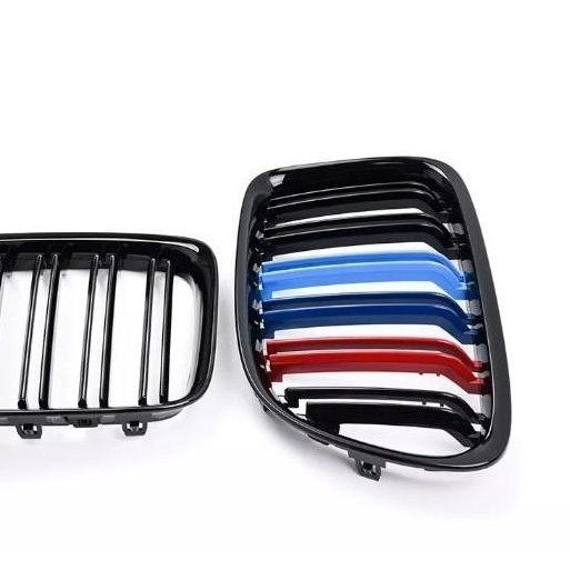 BMW Grill Kidney Grille Hidung Kap Double Slat Glossy M Color E84 X1