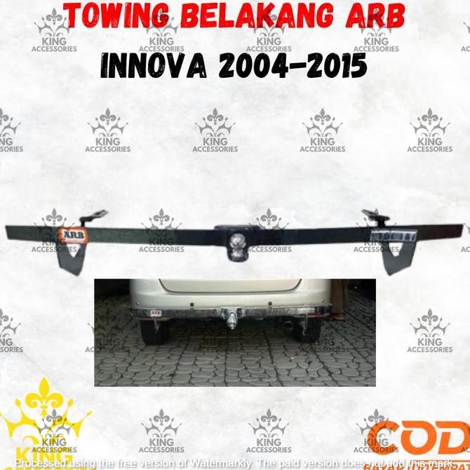 TANDUK TOWING DEPAN DAN BELAKANG BESI BAR PELINDUNG BEMPER MOBIL INNOVA 2004-2015