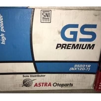 AKI BATERAI BASAH GS ASTRA PREMIUM 95D31R/NX120-7R FORD RANGER KIJANG