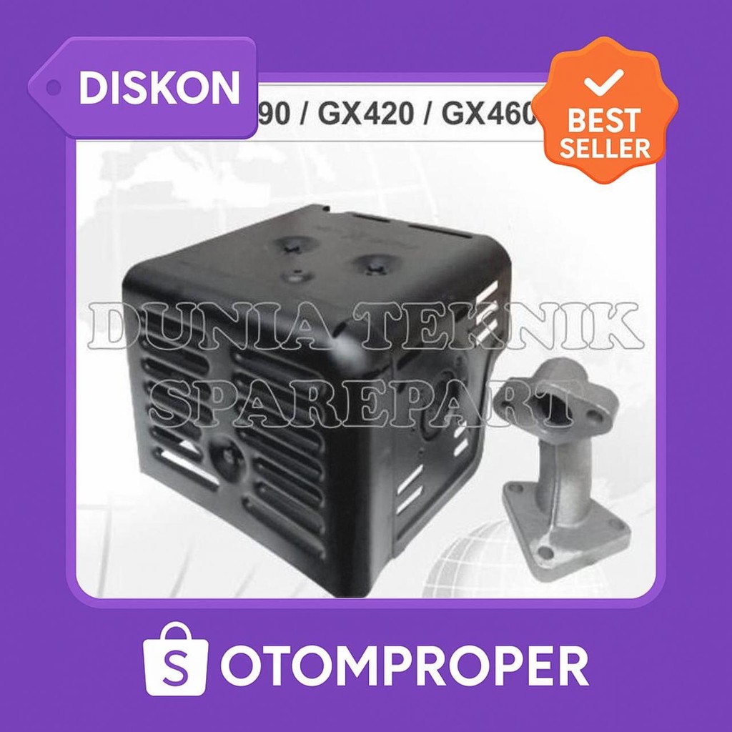 Muffler Assy / Knalpot / Silencer Gx390 Gx420 Gx460