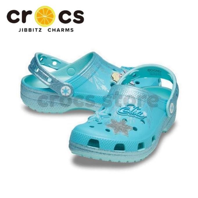 Sandal Crocs Anak Classic Clog Disney Frozen Elsa Kids