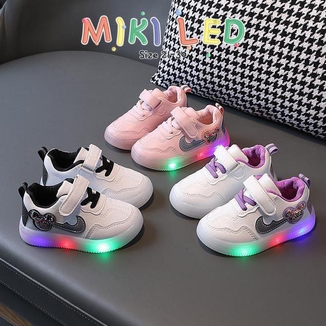 Axeline - Sepatu Sneakers Anak Miki Led 21-30 | Sepatu Anak Laki Laki Sepatu Anak Perempuan