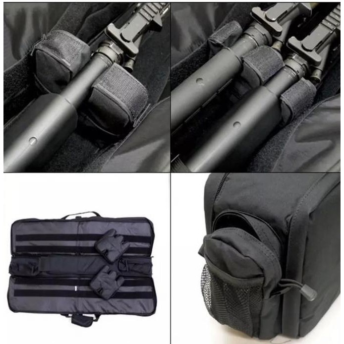 New Tactical Dual Rifle Bag Tas Senapan Bisa Muat 2 Panjang 1 Meter