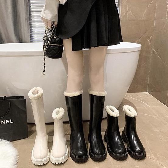 Sepatu Boots Sebetis Selutut Winter Waterproof Wanita / Anak Perempuan