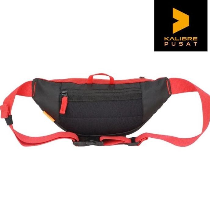 Waistbag Pria Kalibre Waist Bag Nerve Red 1L Original Tas Pinggang Kalibre Nerve Original Tas Crossb
