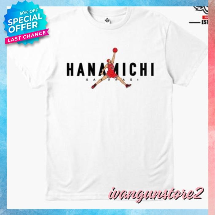 KAOS TSHIRT BAJU OBRAL MURAH COMBED 30S DISTRO HANAMICHI SAKURAGI AIR JORDAN POLOS CUSTOM INDONESIA 