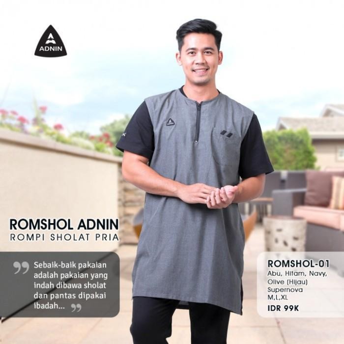 Baju Rompi Sholat Pria | Rompi Sholat Adnin | Rompi Cowok Tanpa Lengan
