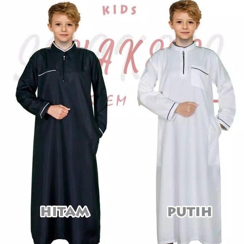 Baju Gamis Anak Laki Laki Jubah Anak Laki Laki 2 - 15 Tahun
