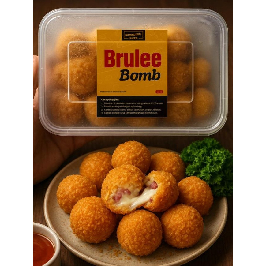 Nomnomm Brulle Boms Isi 12 / Brule Bomb Mozarella / Brulee Bomb