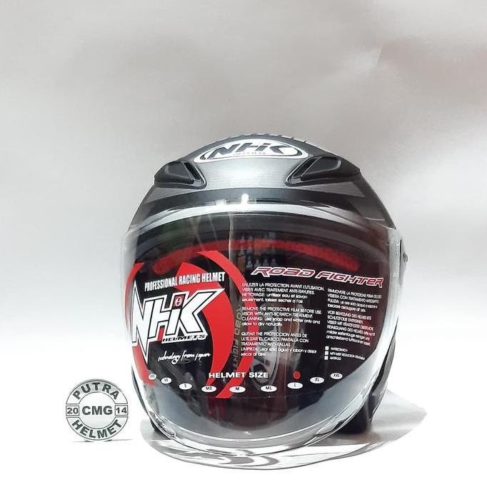 Helm Nhk R6 Cube Black Silver Dof