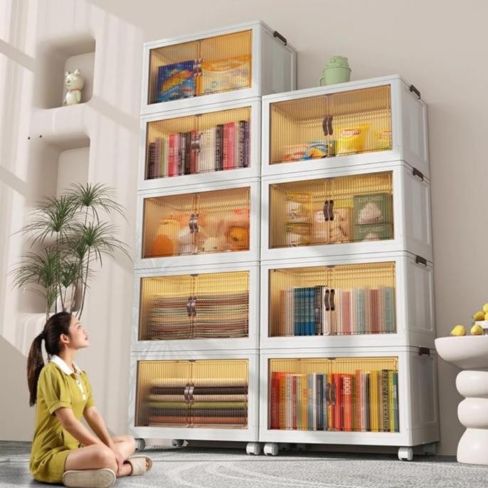 lemari plastik estetik kotak penyimpanan baju tempat baju kotak penyimpanan  lemari penyimpanan bara