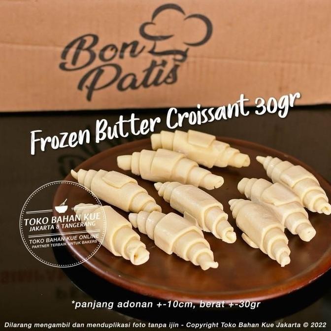 Promo Bonpatis Croffle Frozen Dough 30gr 10pc Adonan Butter Croissant Waffle COD