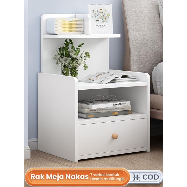 Meja Nakas Meja Sudut Minimalis Kamar Tidur Meja Samping Meja Laci Sudut Ruangan Minimalis