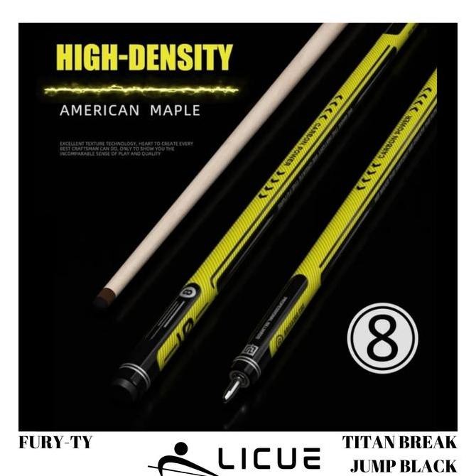 Terbaik | Break Jumpe Cue Stick // Billiard Cue // Fury Ty-Titan Break Jump | 100% Ori